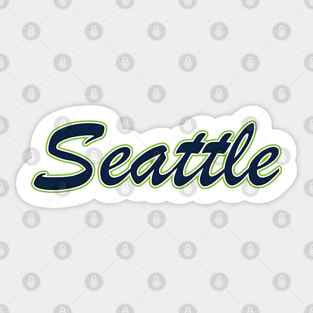 Football Fan of Seattle Sticker by gkillerb